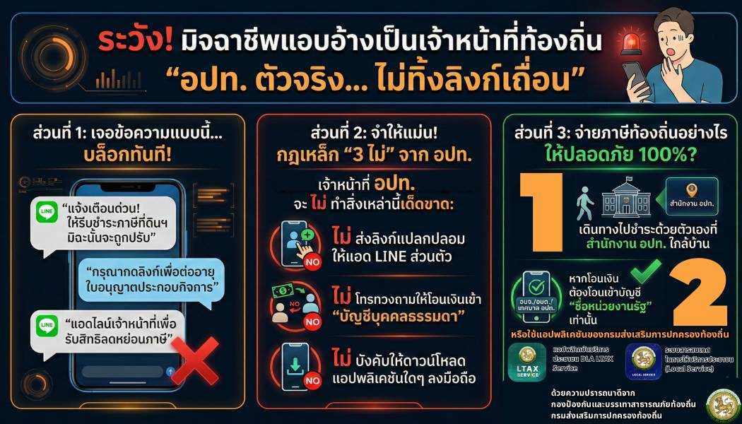 ประชาสัมพันธ์สื่ออินโฟกราฟิกการสร้างความรู้ความเข้าใจเพื่อป้องกันการหลอกลวงทางออนไลน์( Scammer)